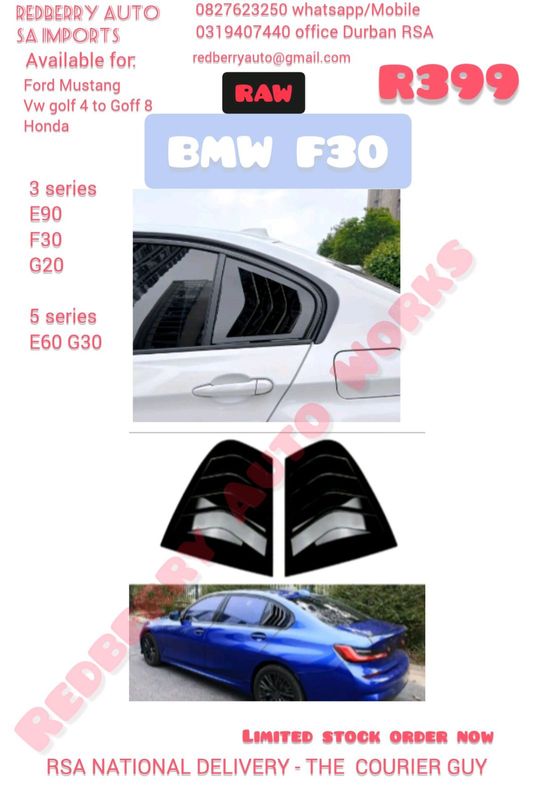 Bmw f30 louver set for rear 1/4 glass R399