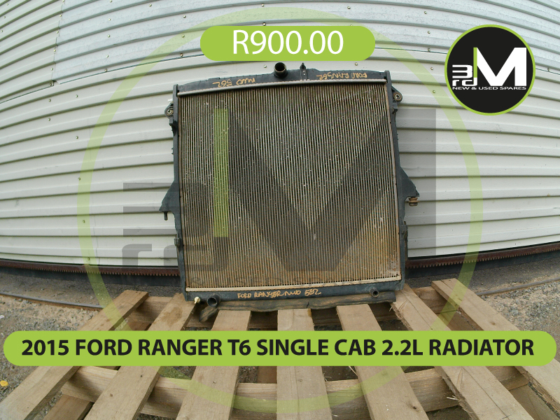 2015 FORD RANGER T6 SINGLE CAB 2.2L RADIATOR R900 mv0562