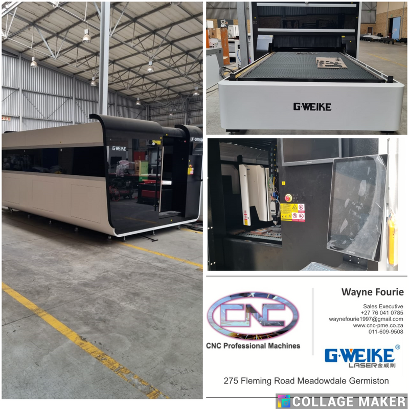 1500mm x 3000mm exchangeable G-Weike Fiber laser fully enclosed.