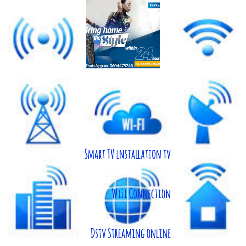 Smart TV lnstallation WiFi Connection Dstv Streaming online To Multi channels