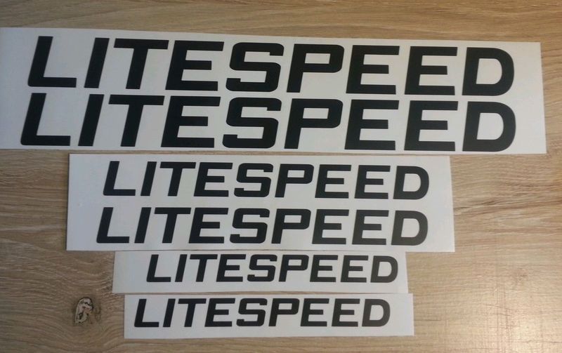 Litespeed bicycle frame stickers decals sets