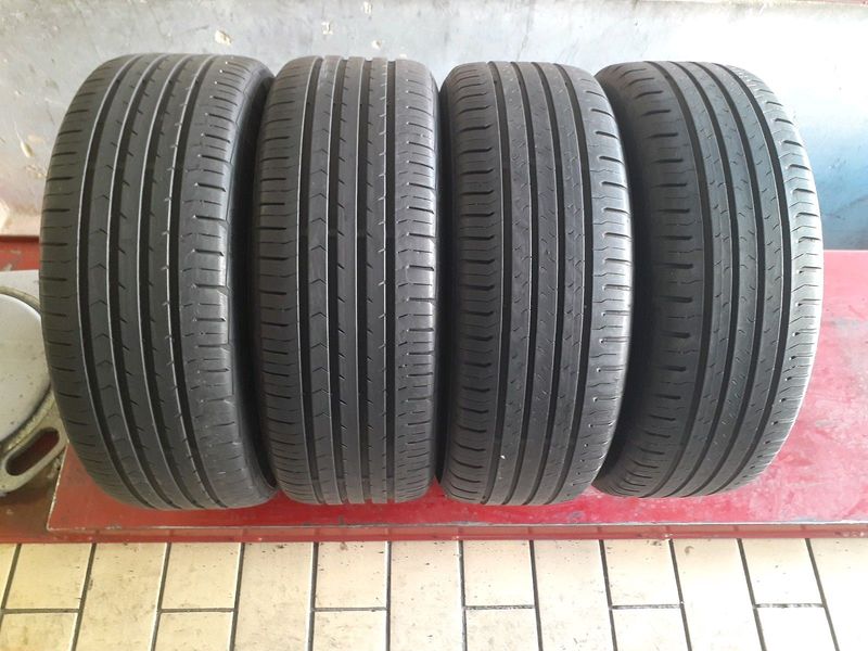 Set of 205/55/16 Continental Tyres for Sale. Contact 0739981562