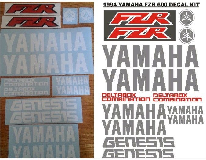 Yamaha FZR decals stickers graphics sets