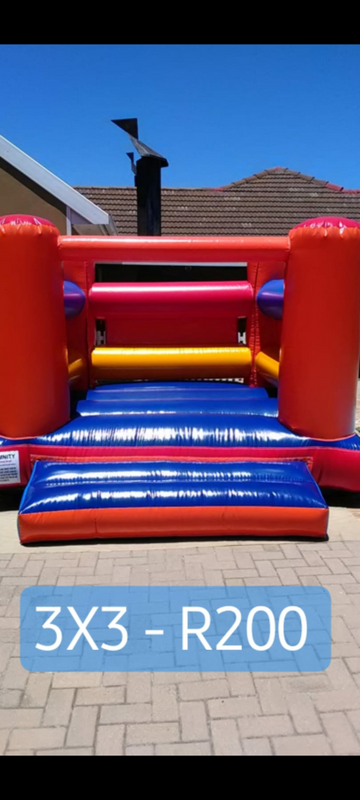 Jumping castles R200 for hire, 3x3 and 4x4