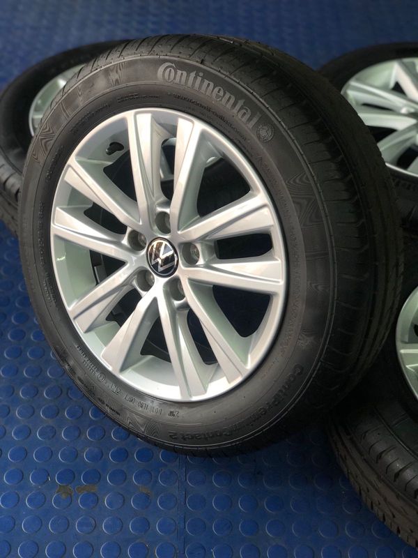 15 inch VW Polo TSI Silver Original Rims and Tyres