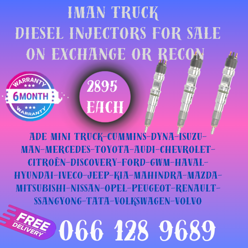 MAN TRUCK DIESEL INJECTORS FOR SALE ON EXCHANGE WITH FREE COPPER WASHERS AND 6 MONTHS WARRANTY