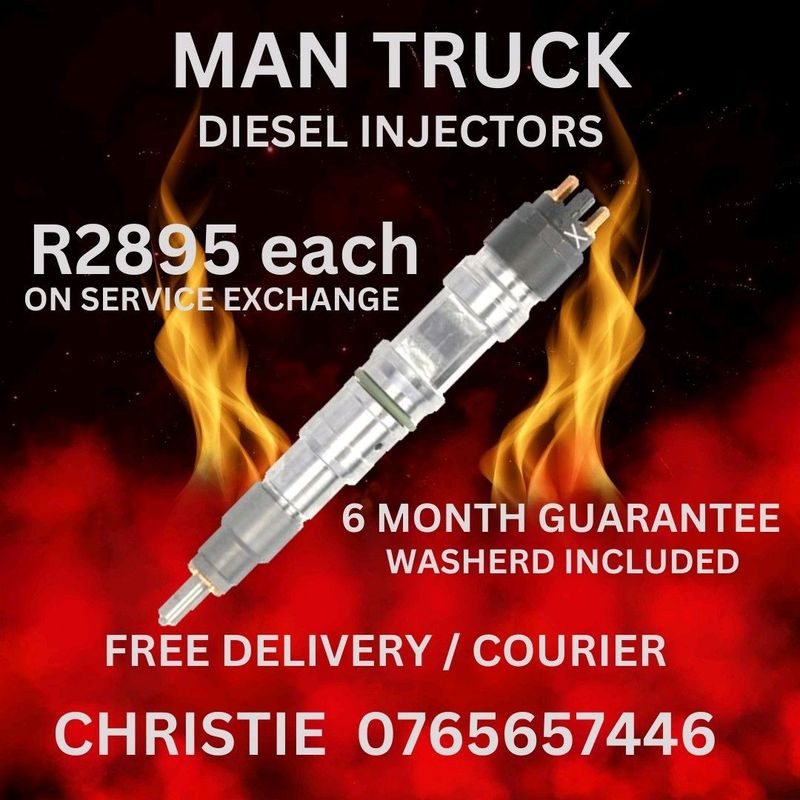 Man Truck Diesel Injectors For Sale with 6month Guarantee