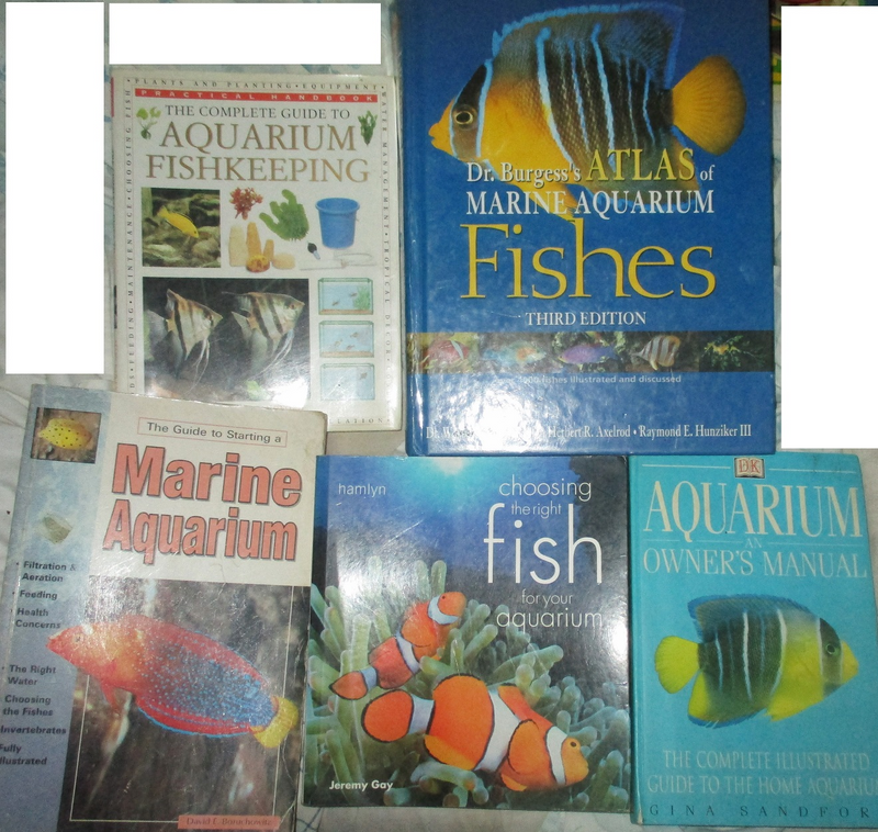 Aquarium Books  x 5