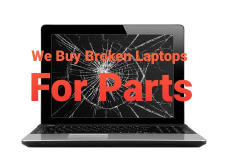 We buy broken laptops. Please note that we are no longer buying old laptops. Thanks.