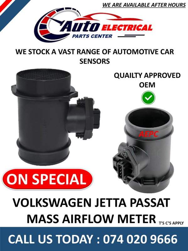 VOLKSWAGEN JETTA PASSAT MASS AIRFLOW / METER