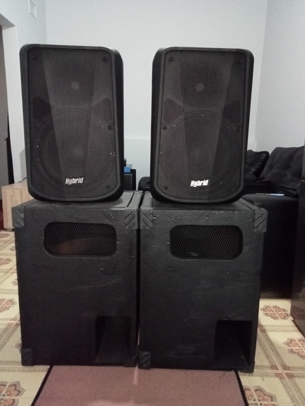 Hybrid speakers and Nexo bass bins