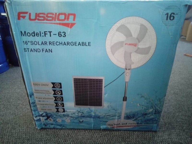 16&#34; Solar Rechargeable stand fan