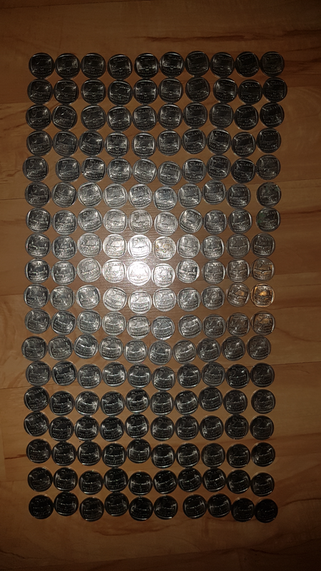 180 x Inauguration R5 coins (1994)