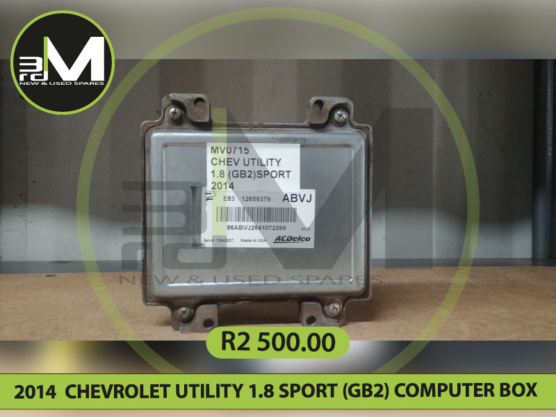 2014 CHEVROLET UTILITY 1.8 SPORT (GB2) COMPUTER BOX - MV0715 - R2500