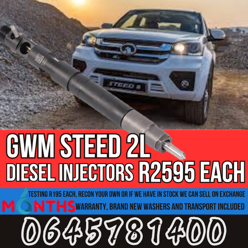 GWM Steed 2L diesel injectors for sale