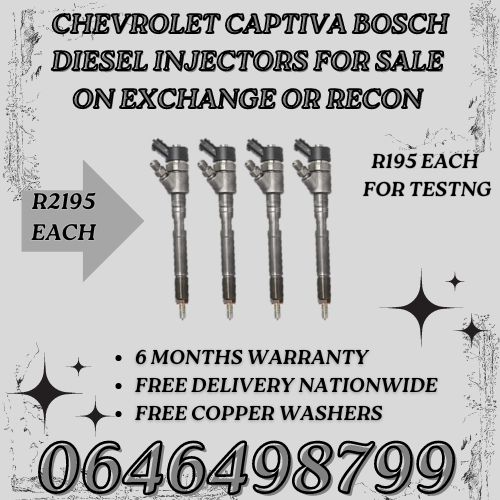 Chevrolet Captiva Bosch diesel injectors for sale