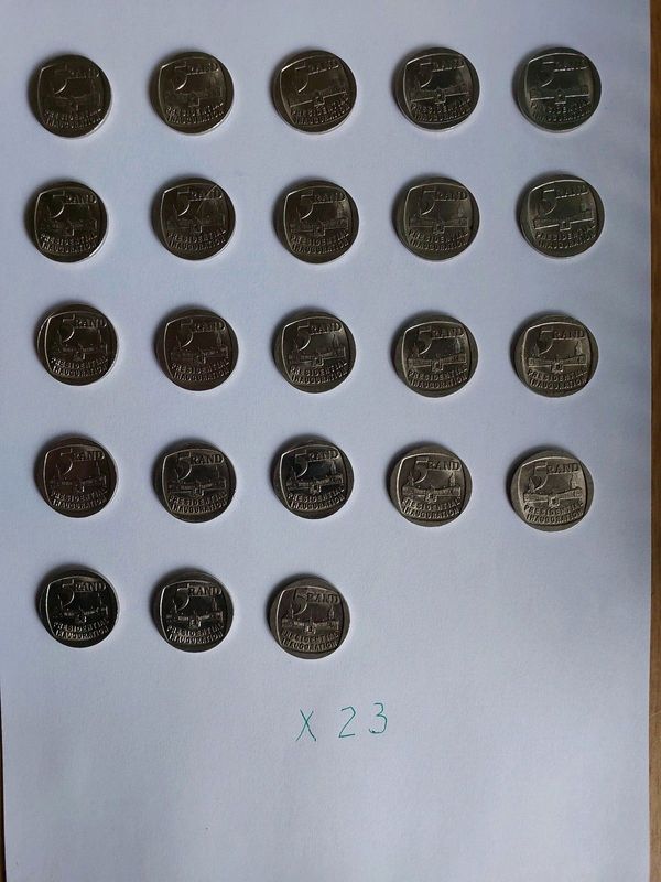R5 COINS FOR SALE(reasonable offers will be considered)