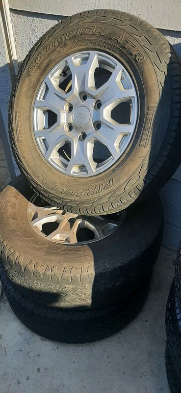 Ford ranger 16 inch mag with used tyre good for spare, price per each 1x r1250