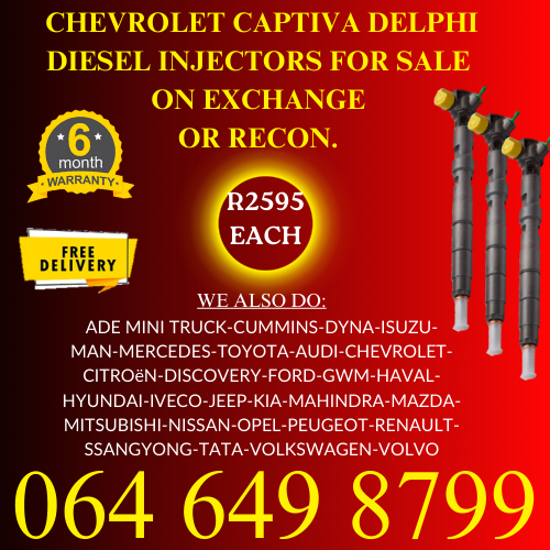 Chevrolet Captiva diesel injectors for sale on exchange