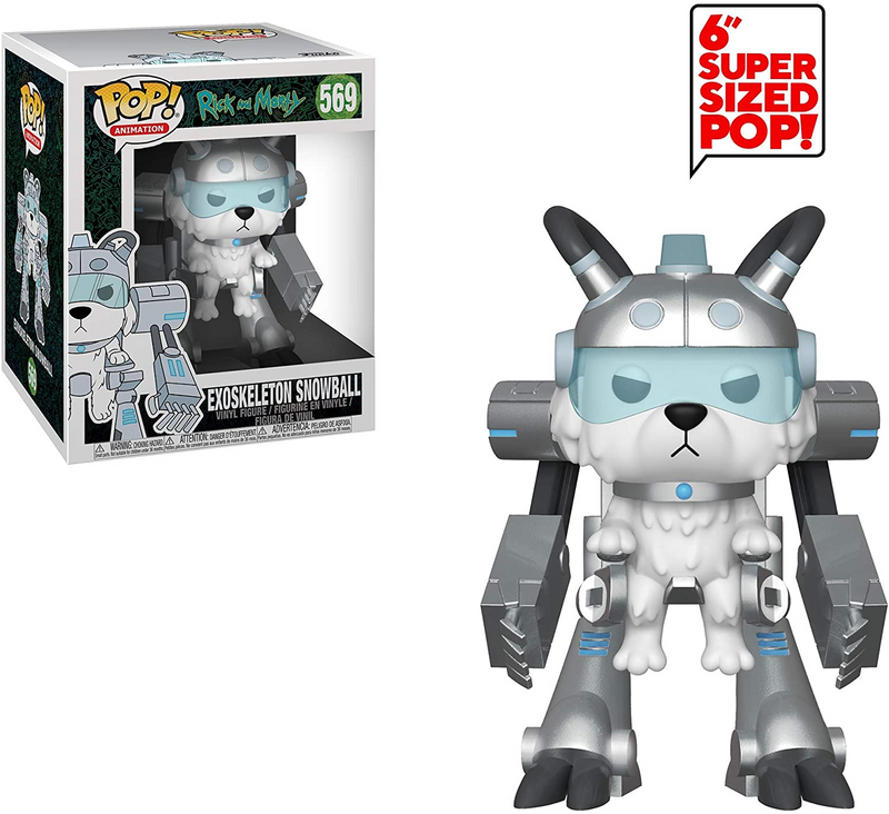 Funko Pop! Animation 569: Rick and Morty - Exoskeleton Snowball Super Sized 6&#39;&#39; Figure (New)