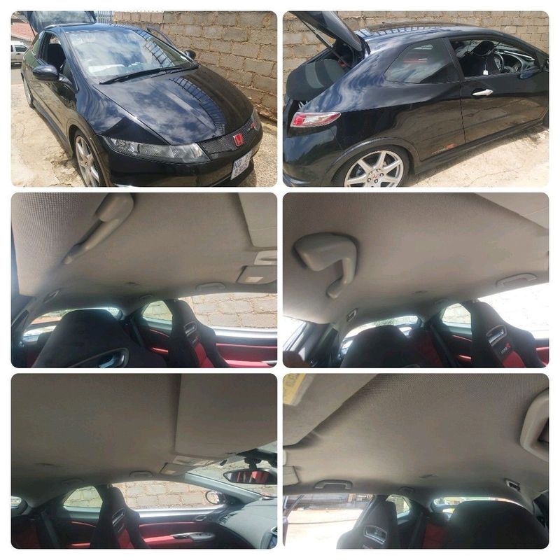 Car hoodlining R600 done same day.....
