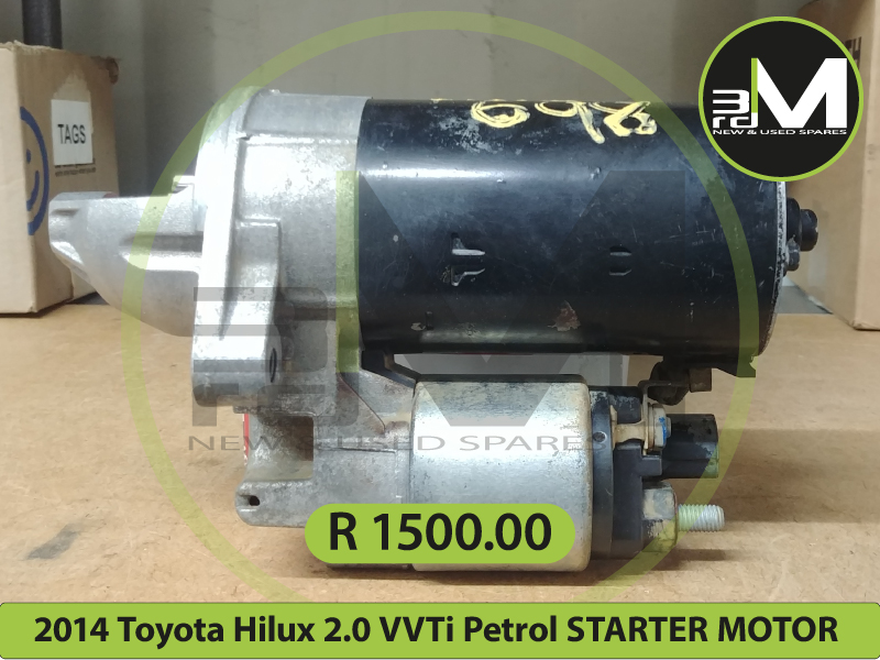 2014 Toyota Hilux 2.0 VVTi Petrol STARTER MOTOR R1500 MV0698