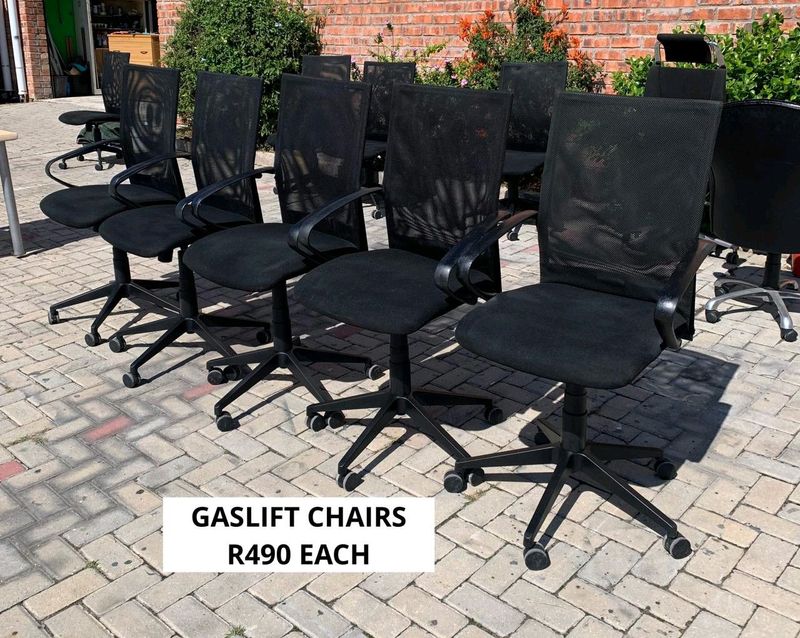 GAS LIFT HEIGHT ADJUSTABLE CHAIRS FOR SALE