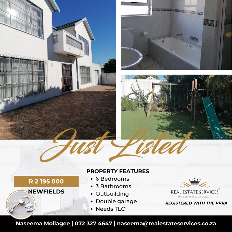 NEWFIELDS, 6 BED, FOR SALE, R2195 000
