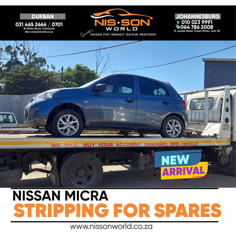 NISSAN MICRA STRIPPING FOR SPARES