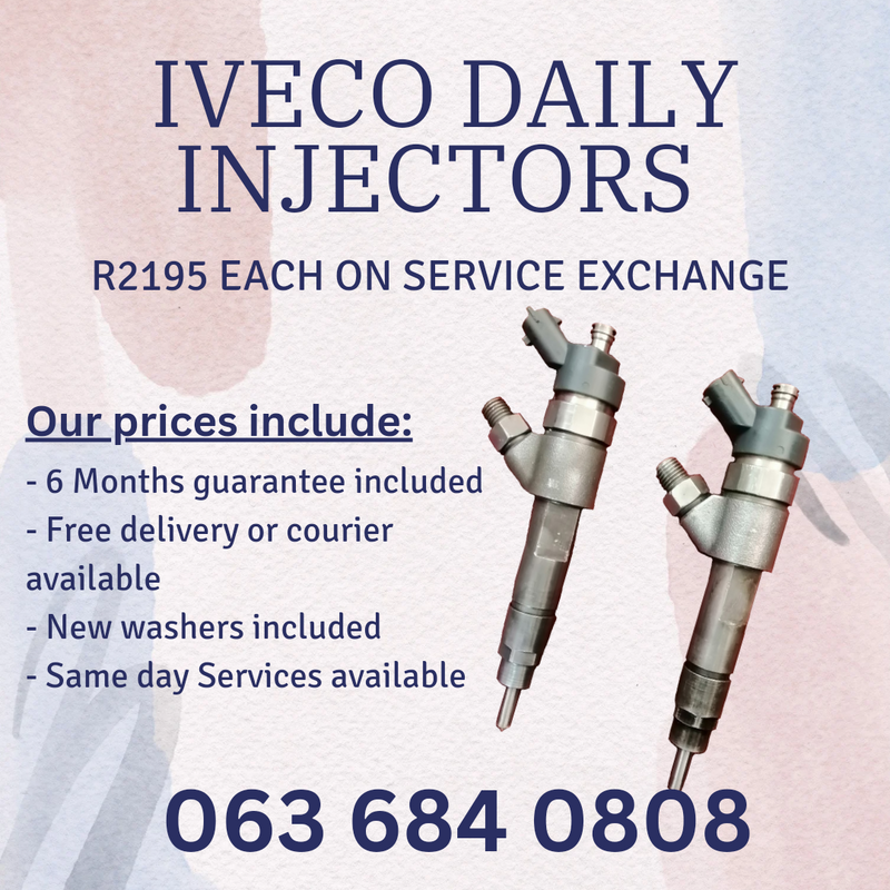 IVECO DAILY DIESEL INJECTORS FOR SALE WITH WARRANTY