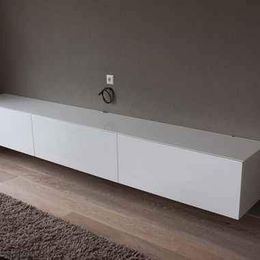 White Floating TV Stand