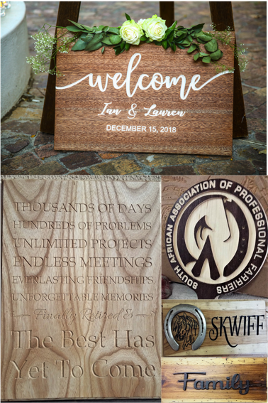 Personalised Carved Wood Signs/Plaques ( Custom designed &amp; manufactured)