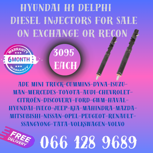 HYUNDAI H1 DELPHI DIESEL INJECTORS FOR SALE ON EXCHANGE WITH FREE COPPER WASHERS