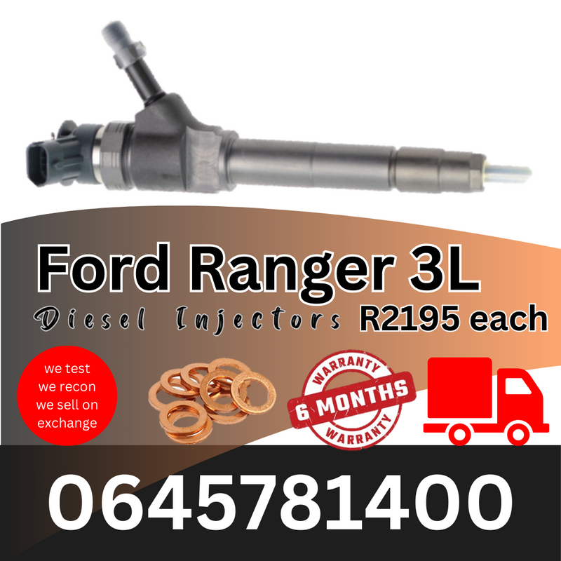 Ford Ranger 3L diesel injectors for sale