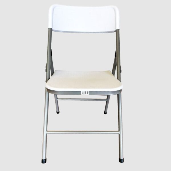 Plastic Folding Chair In White -R329