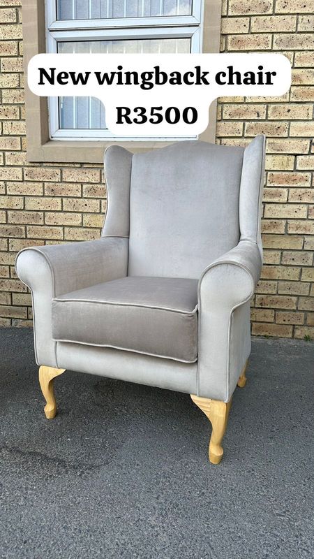 New wing back chair
