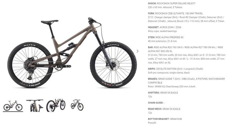 Commencal Clash downhill/trail bicycle