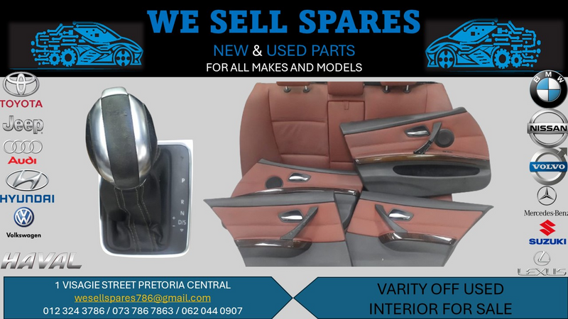 Used interior and exterior parts for sale