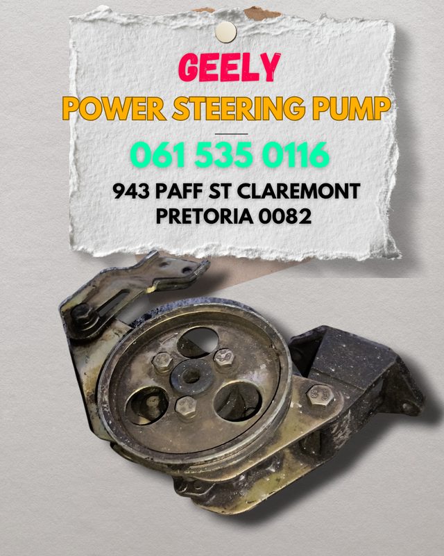 Geely power steering pump Whatsapp me 0615350116