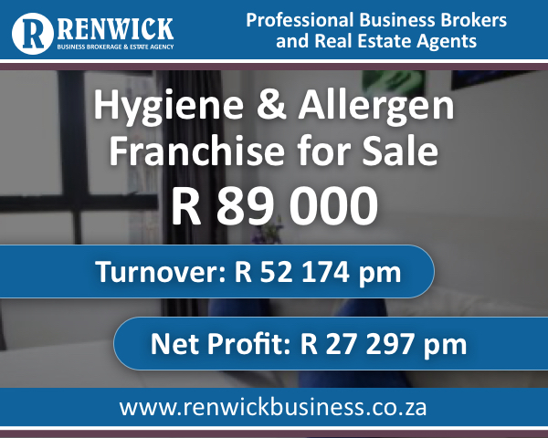 Business for Sale: Hygiene and Allergen Franchise