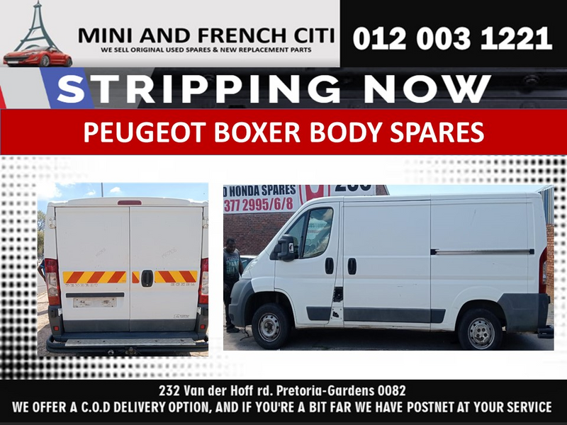 Peugeot Boxer Body Spares For Sale