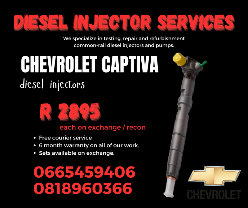 CHEVROLET CAPTIVA DIESEL INJECTORS WITH WARRANTY