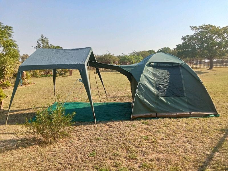 Tent, groundcover and gazebo
