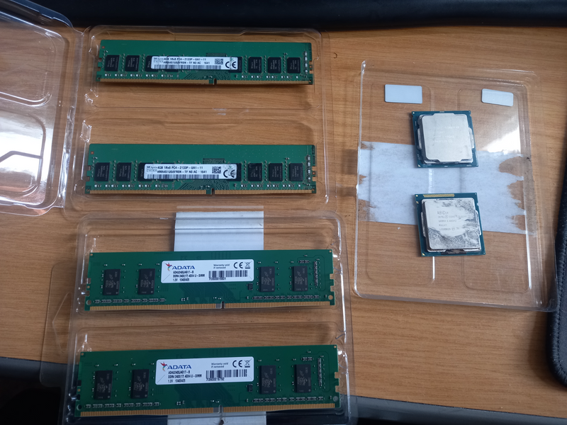 PC 4 Ram &amp; Core i3 7th gen Corei3 3rd Gen CPU’s