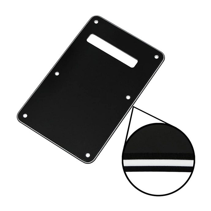 Black Guitar Tremolo Cavity Cover 3 ply Modern Style