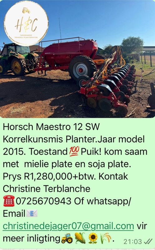 Horsch Maestro 12 SW Korrelkunsmis Planter