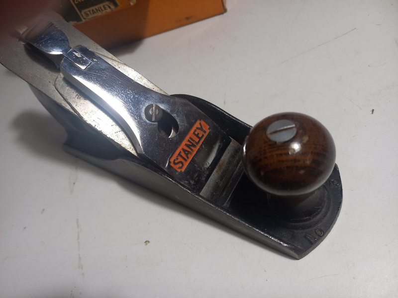 STANLEY WOOD PLANE-No.3 -SEE ALL PICS-GENUINE ANTIQUE PRESERVED IN ITS ORIGINAL BOX FROM THE 1960s