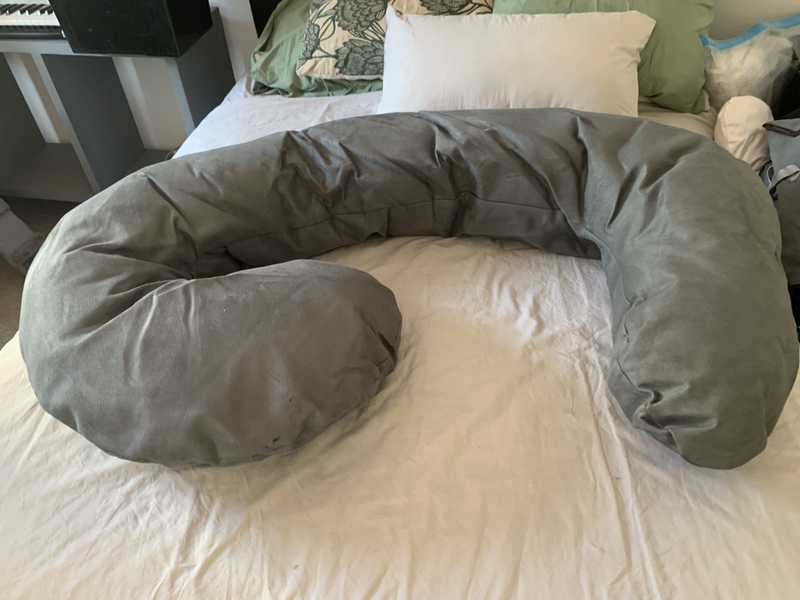 Full Body Pillow C Shape – Grey