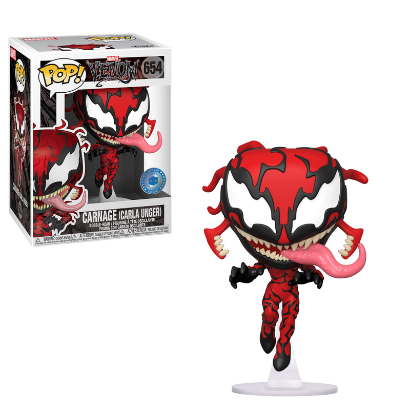 Funko Pop! Marvel 654: Venom - Carnage Bobble-Head (Carla Unger)(New)