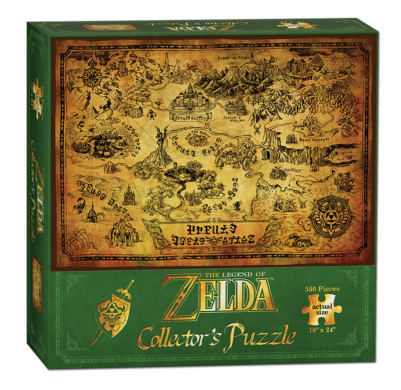 Legend of Zelda, The: Map of Hyrule - Collector&#39;s 550 Piece Jigsaw Puzzle (new)